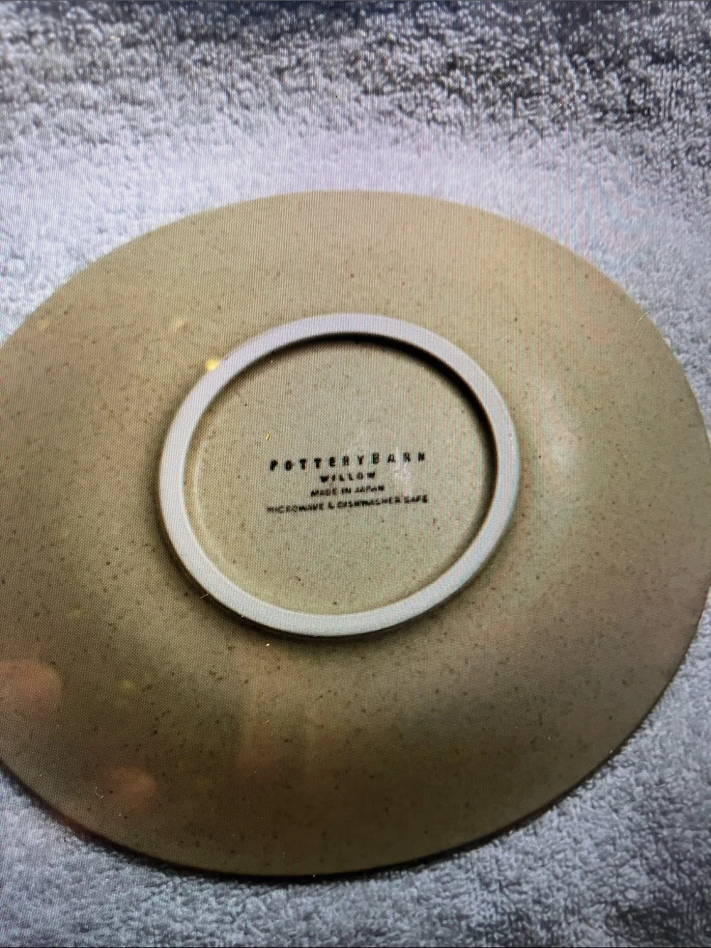 2 Beige Replacement Willow Pattern Salad Plates 8” Pottery Barn